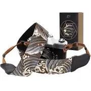 Camera Strap - 2" Cowhide Leather Head Cotton Camera Straps for Photographers...