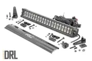 20" Dual Row Black Series LED Light w/Amber DRL 200W 18000 Lumens 70920BDA