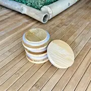 Oui Bamboo Jar Lid with Silicone Seal | 4-Pack | Eco-friendly | Natural