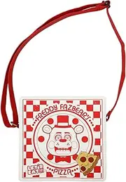 [Bioworld] Five Nights At Freddy’s Freddy Fazbear’s Pizza Box White 12.5” Novelty Crossbody Bag, Five Nights at Freddy’s Pizza Box, OSFA