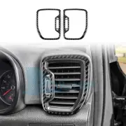 2PCS Carbon Fiber Dash L&R AC Air Outlet Vent Trim For Kia Sportage 2017-2019