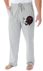 IT The Movie Men's Pennywise Face and Balloon Loungewear Pajama Pants