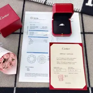 專櫃正品 CARTIER 卡地亞 18K白金 1.5克拉 F VVS2 鑽戒（特價福利品！優惠出清換現金）