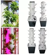 Hydroponic Grow System Tower Kit Sponge Auto Garden Vertical Garden Planter