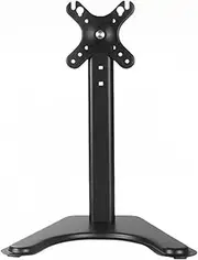 Computer Monitor Stand, Single LCD Computer Free-Standing Desk Stand Riser for 14" to 32" Screens with Swivel, Height Adjustable and Rotation(COLOR:black)