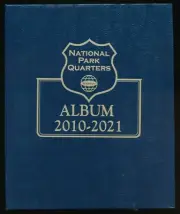 Whitman Coin Album 3056 National Park Quarter Date Set 2010-2021 Book - DAMAGED