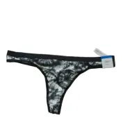 NWT JENNI Summer Tie Dye Thong SIZE XL White Black Cotton Spandex