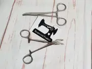 Doll Making tool, 5" locking hemostat forceps stainless steel, turn small limbs
