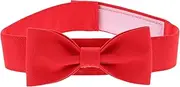 Levemolo Canvas Dog Bow Tie Collar Adjustable Bow Ties for Dogs Puppies Festive Party Accessory