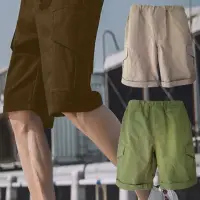 在飛比找momo購物網優惠-【MURANO】多口袋工作褲(現貨、多口袋、男休閒短褲、工作