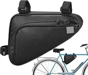 Mountain Bike Frame Bag - Triangle Bike Frame Storage Bag,Cycling Accessories Waterproof Pouch Storage Organizer for Tools Wallet Phone Mountain Road Biking Outdoor