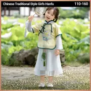 Hanfu Girls Chinese Style Tang Suit Spring Autumn Improved Ancient Clothing AU