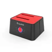 Wavlink WL-ST334U-Red-US USB 3.0 to SATA Dock & Replicator 2.5" 3.5" HDD/SDD