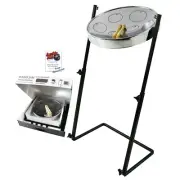 Jumbie Jam Steel Drum Kit w/ Metal Z-Floor Stand - Chrome G Major Pan W1162