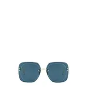 Geometric frame sunglasses One size Blue