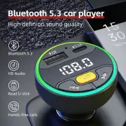 Car FM Transmitter Bluetooth 5.3 Handsfree Wireless Car Kit USB C Car Charger