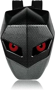 Backpack WITH LED Eyes, LED Backpack Motorcycle, LED Backpack, Motorcycle Backpack WITH Programmable LED Screen, Carbon Fiber Texture, Waterproof, Hard Shell, Helmet Laptop Bag