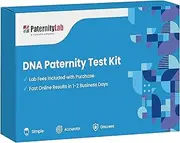 PaternityLab DNA Paternity Test Kit- Lab Fees & Shipping Included - Results in 1-2 Business Days - at Home Collection Kit for 1 Child + 1 Alleged Father