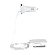 4 Ports USB Car Charger with Extending USB HUB for Front and Back Seat charging