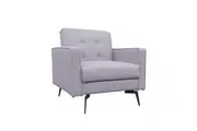 Charlie Chair Bed with Ottoman- Light Purple
