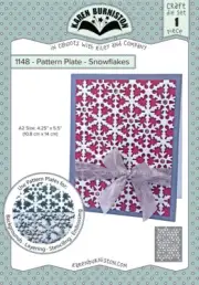 Karen Burniston Snowflakes Pattern Plate Die 1pc : October 2020 Release