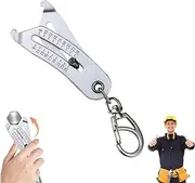 [DNBFIRUK] Precision Thread Size Checker Keychain,Bolt Size Finder,Thread Size Verification Tool,Keychain Thread Checker,Quick Hand Measuring Tool