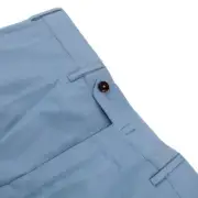 PT01 NWT Chinos / Casual Pants Size 48 32 US In Solid Light Blue Cotton Blend