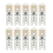 10pcs 2W LED Bi-pin Lights Bulbs 400lm G9 14LED Beads SMD 2835 Dimmable Landscape 40W Halogen Bulb Replacement Warm Cold White 360 Degree Beam Angle 220V