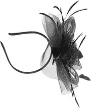 [LIFKOME] Tea Party Fascinator Headband for Weddings Banquets Elegant Feathered Headdress for Women Versatile Bridal Accessory for Unique Outfits and Photos