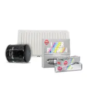 NGK Platinum Spark Plugs & NTK Air Oil Filter for Toyota Camry MCV36R 3.0L