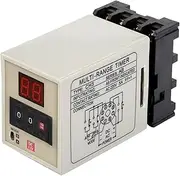 Respicefinem AH3 DM Mode Delay Timer Relay and with Digital LED Display for Automated Control Circuits in Remote Control Automatic Control and Mechatronics Rated Voltage (DC 12V)