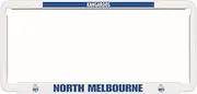 2X Official AFL North Melbourne Car Number Plate Frame Cover Surround
