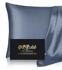 DKB Slik Mulberry Silk Pillowcase King -Ash Blue