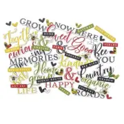 Countryside Chipboard Words Set - 49 and Market