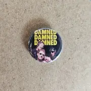 THE DAMNED Badge / Pin / Dave Vanian / Captain Sensible / Punk Rock