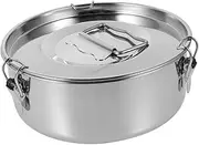 PAMINGONO Flan Pan Mold Steel Flan Maker Lid Baking Pan for Stainless Steel