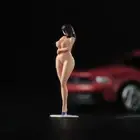 1/64 Scene Miniature Fat Beauty Female Figure Doll For Cars Vehicles Street Toy