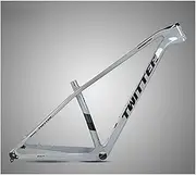 Mountain Bike Frame 27.5er 29 Inch Full Carbon MTB Frame Disc Brake Thru Axle 12x148mm Boost Bicycle Frame 15''/17''/19'' BB92 Tapered Headset XC Cyclocross Frame (Color : Silver, Size : 29x15'')