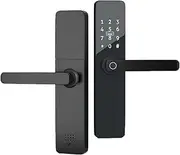 Tuya WiFi Digital Electronic Lock Smart Door Lock Remote Unlock Keyless Lock Security Anti-Theft Smart Home Hotel Office Slimline Design(240 3585) Aqiong