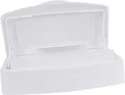 FRCOLOR Box Nail Art Tool Tray Self Draining Basket Nail Art Tool Tray Cosmetic Tray Manicure Equipment Tray Removable Tray Nail Tools Tray Sterilizer