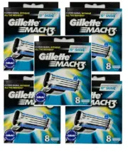 Gillette Mach3 Refill Cartridge Razor Blades for Mach 3, 40 Count