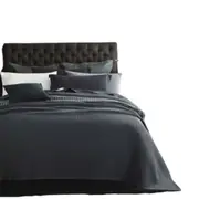 Charcoal Chunky Waffle Blanket