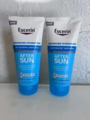 2 Pack Eucerin Advanced Hydration After Sun Moisturizing Lotion 6.8 Fl Oz Each