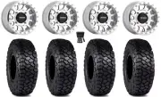 Method 401 Bdlk 15" Wheels Mh 4+3 30" Intersect Tires Textron Wildcat XX