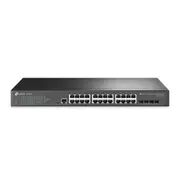 TP-Link SG3428 JetStream 24-Port Gigabit L2 Managed Switch with 4 SFP Slots IGMP Snooping QoS Rack Mountable Fanless, Support Omada Controller SG3428