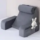 Reading Back Pillows With Arms Support For Sitting In Bed Adult Sit Up Rest Gray