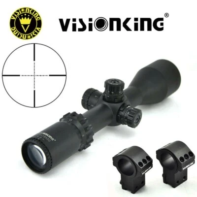 Visionking 2.5-15x50 FFP Rifle Scope Hunting Sight High Dovetail Mount Ring