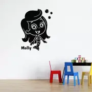 Molly Bubble Guppies Vinyl Wall Art Decal | 20x26 Removable Home Adhesive Decor