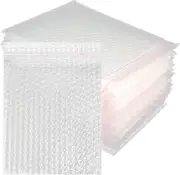100PCS Bubble Out Bags 7”X 8-1/4”Clear Bubble Mailers, Self-Sealing Double Walle