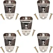 HYS CB, Amateur & PMR Mobile Radio Mic Holder, Microphone Mounting Brackets, Clip Hang Up Clips with Screws (5 Pcs, Type-1)